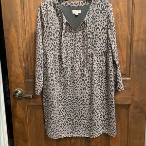 LOFT Charcoal Gray, Brown, Dark Gray Dress